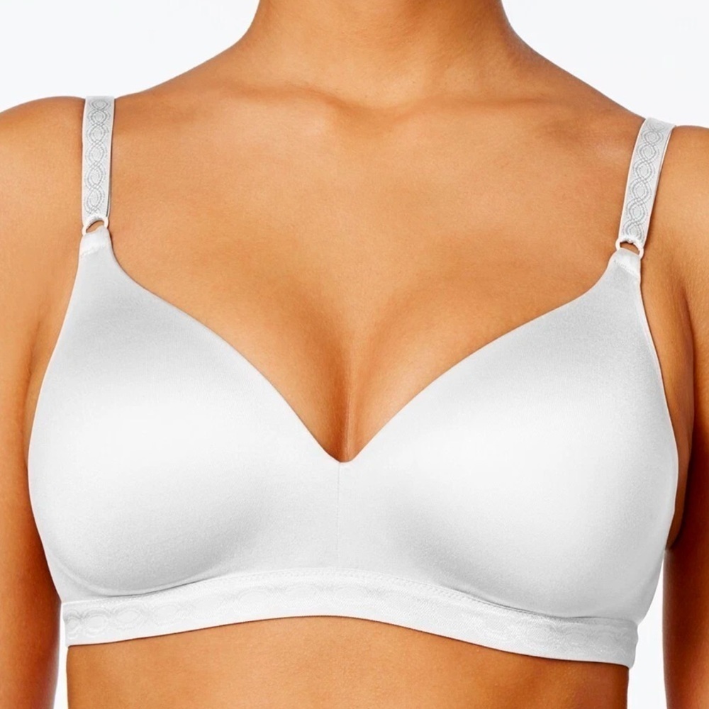 Warner's Sz 36C Cloud 9 Super Soft Wireless Lightly Lined Comfort Bra White